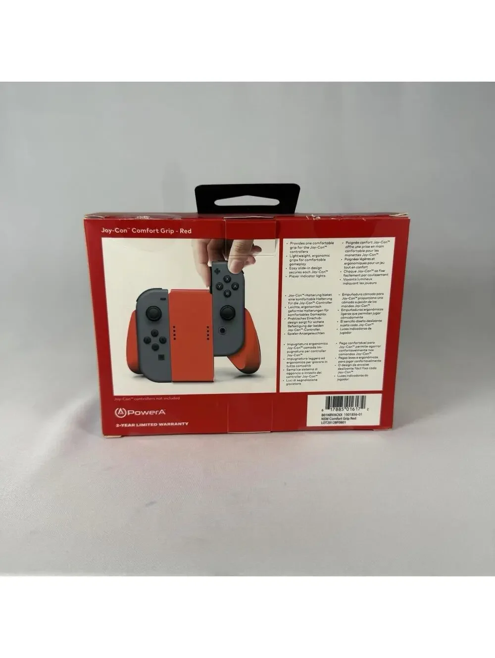 PowerA Nintendo Switch Official Licensed Joy-Con Comfort Grip Red Edition